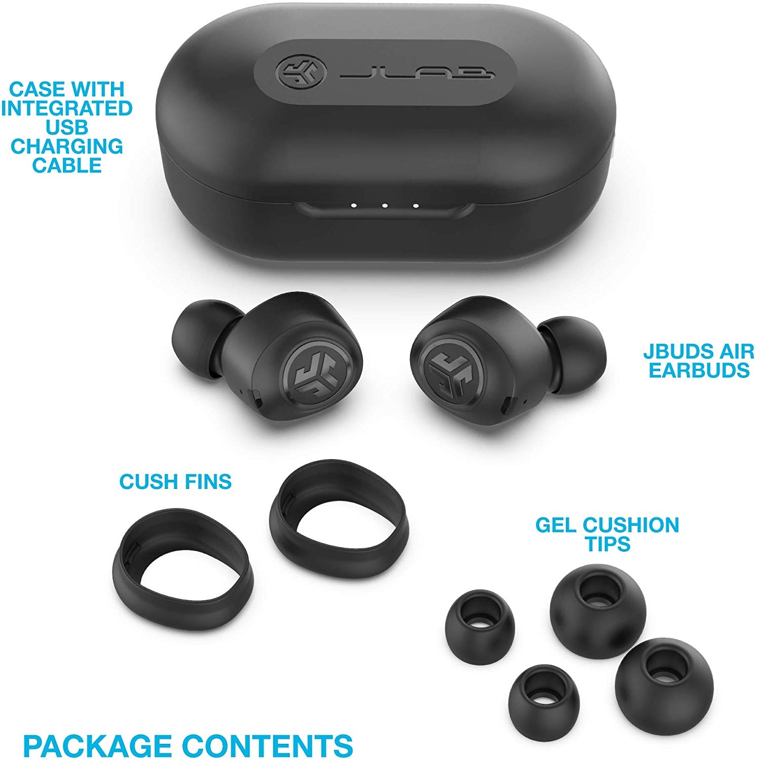 JLab Audio JBuds Air True Wireless Signature Bluetooth Earbuds