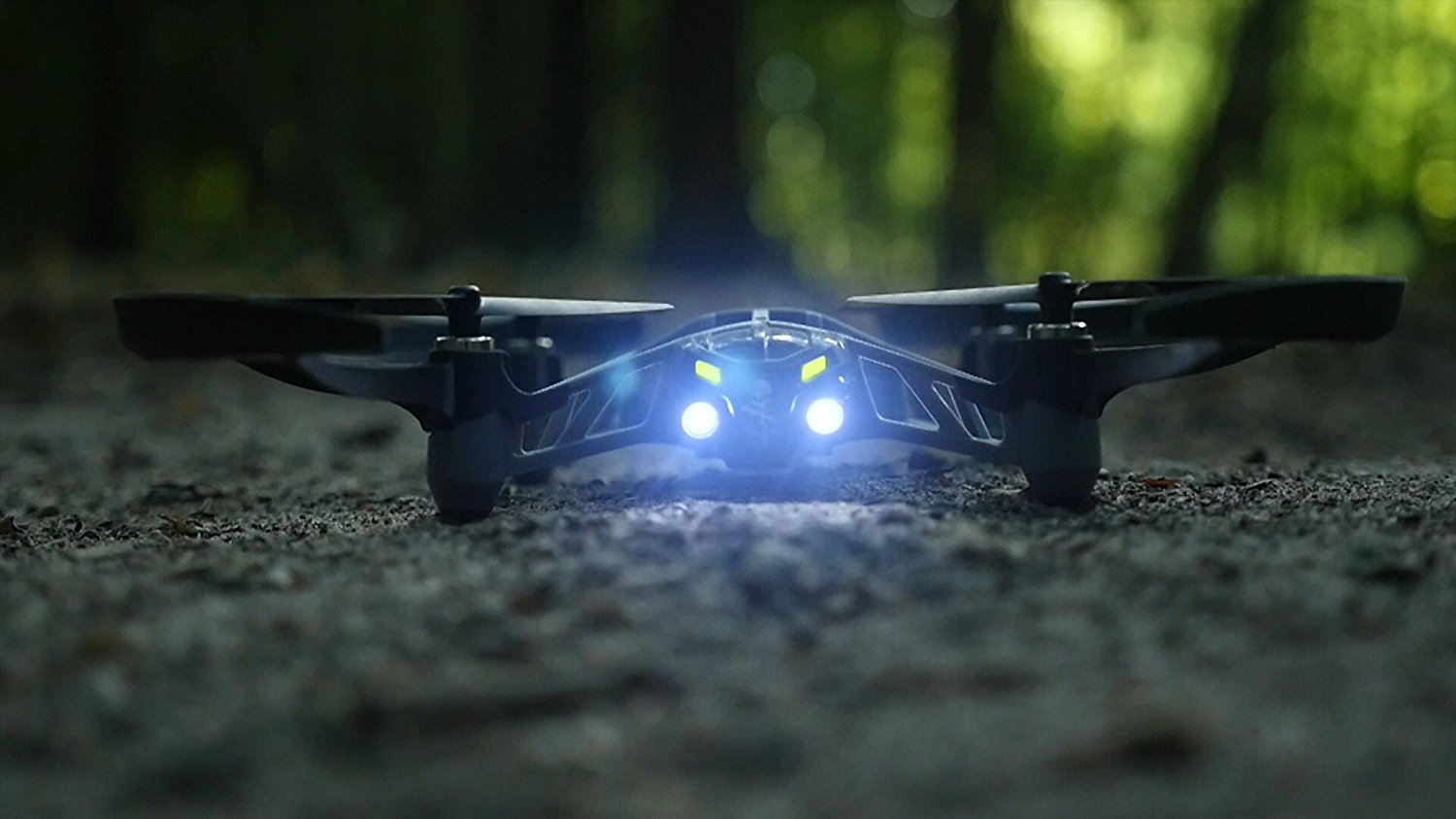parrot evo airborne night drone blue