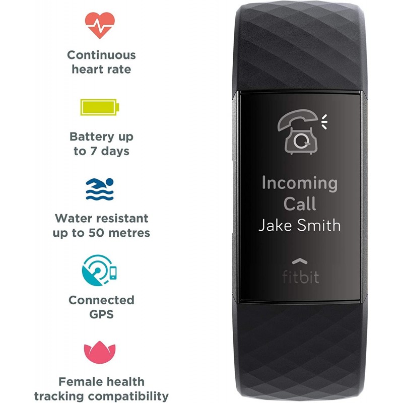 Fitbit charge 3 outlet health and fitness tracker