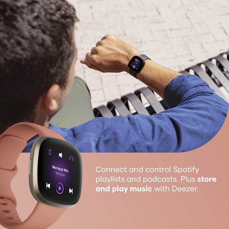 Fitbit Versa 3 Health Fitness Smartwatch Pink
