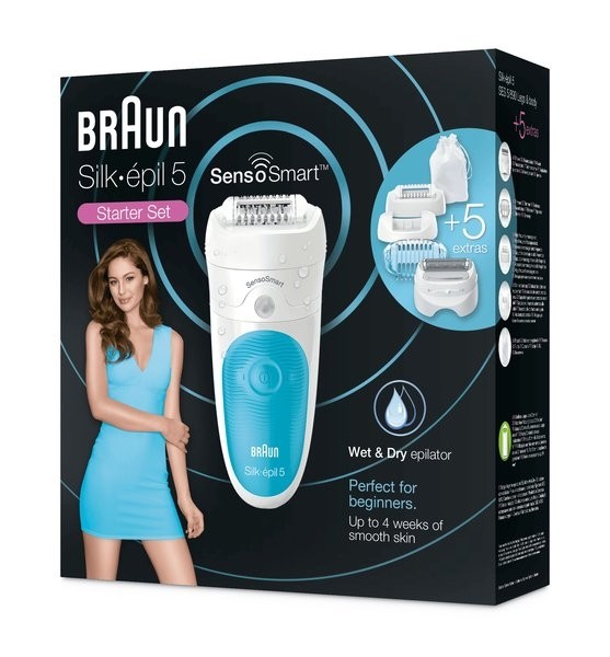 Braun Silk-epil 5 SensoSmart 5/890 Wet & Dry Starter Set + 5 Extras
