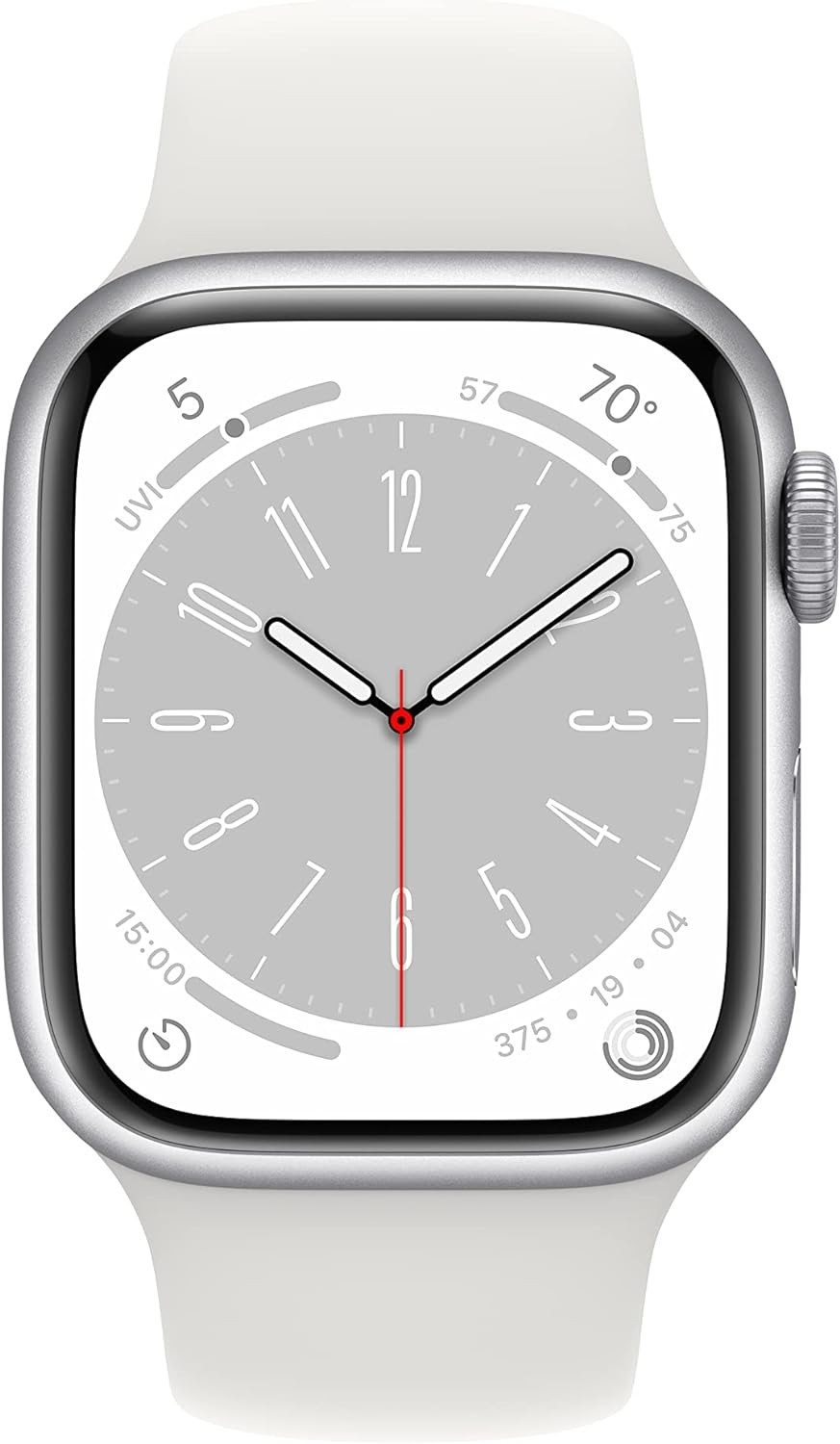 Apple Watch Series 8 | GPS 45mm Silver Aluminium | White Sport Band | BRAND NEW