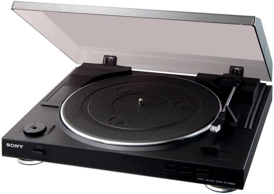 Sony PS-LX300USB Turntable with Diamond Stylus and USB Connection, Black