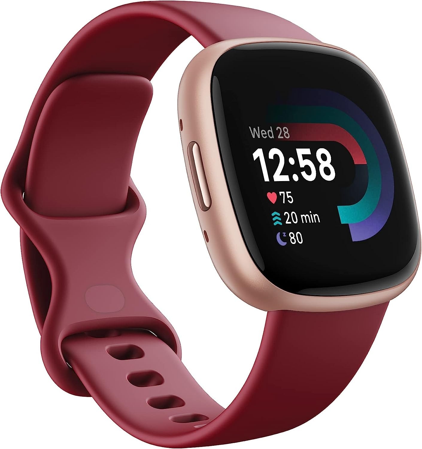 Fitbit Versa 4 Fitness Smartwatch Copper Rose Aluminium