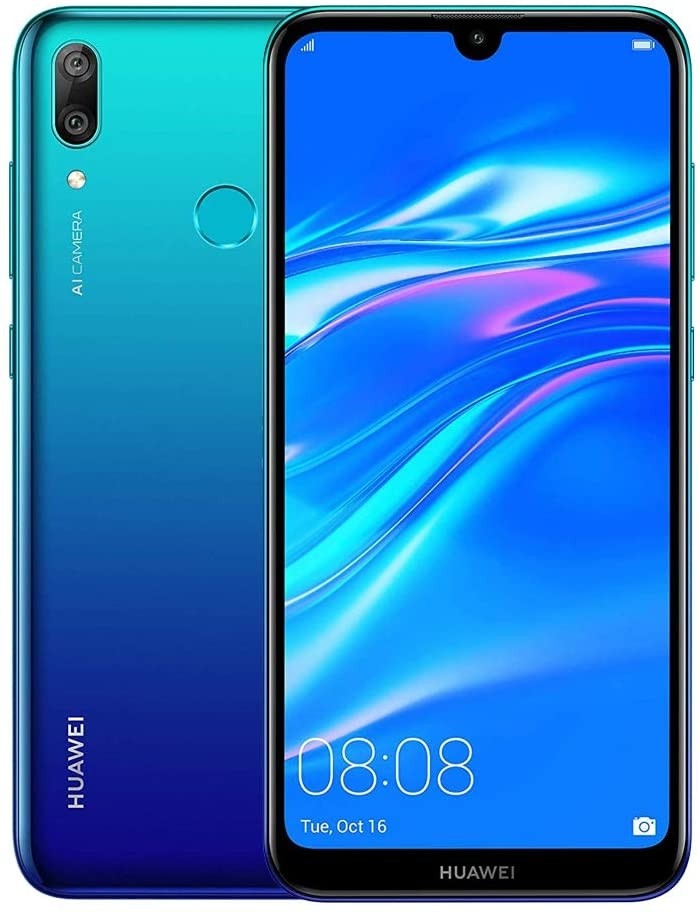 Huawei Y7 (2019) - Smartphone 32GB, 3GB RAM, Single Sim, Aurora Blue