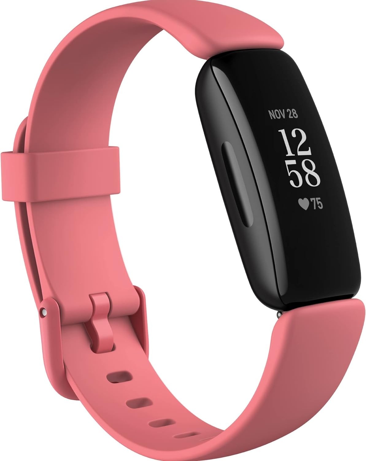 Fitbit Inspire 2 Health & Fitness Tracker with 1-Year Fitbit Premium Included, 24/7 Heart Rate & up to 10 Days Battery, Desert Rose