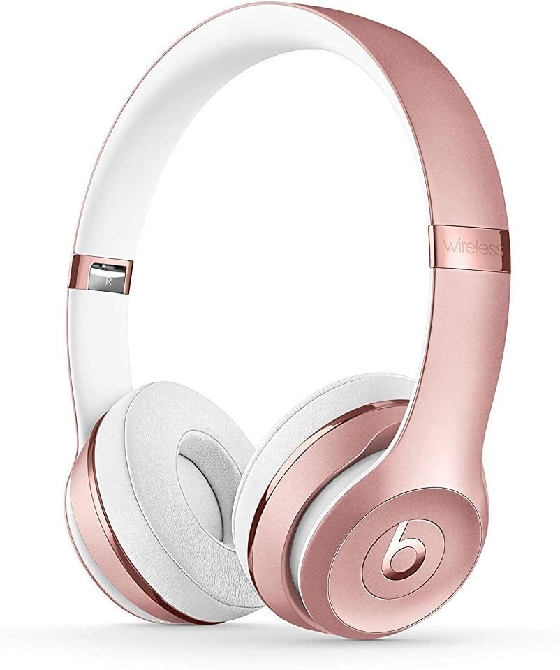 Beats Solo3 Wireless On-Ear Headphones - Rose Gold + Micro USB Cables