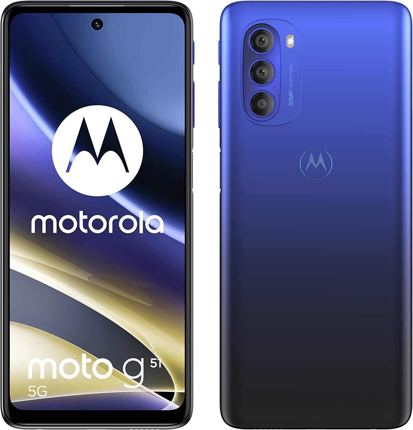 Motorola Moto G51 Dual-SIM 64GB ROM 4GB RAM Factory Unlocked - Indigo Blue