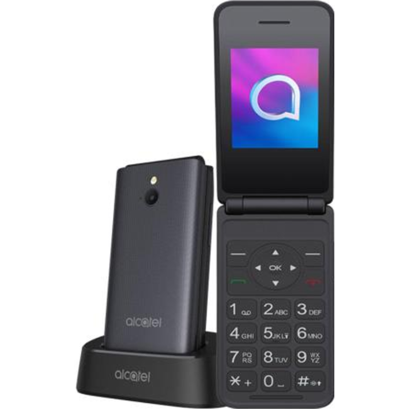Alcatel 3082x Sim free Flip 4G Phone Black