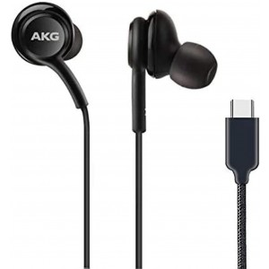 SAMSUNG Earphones USB Type-C EO-IC100, Sound by AKG, In-ear Headset Black, Wired
