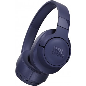 JBL Tune 760NC Wired and Wireless Over-Ear Headphones with Built-In Microphone, Active Noise Cancelling and Hands-Free Controls, in Blue