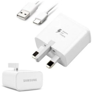 Genuine Samsung Fast Adaptive Mains White EP-TA200 + Type C USB Cable