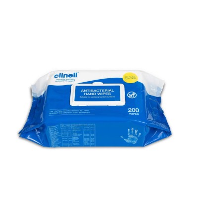 Clinell CAHW200 Antibacterial Hand Wipes 